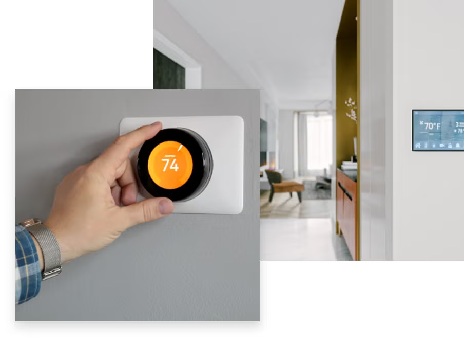 adjusting smart thermostat