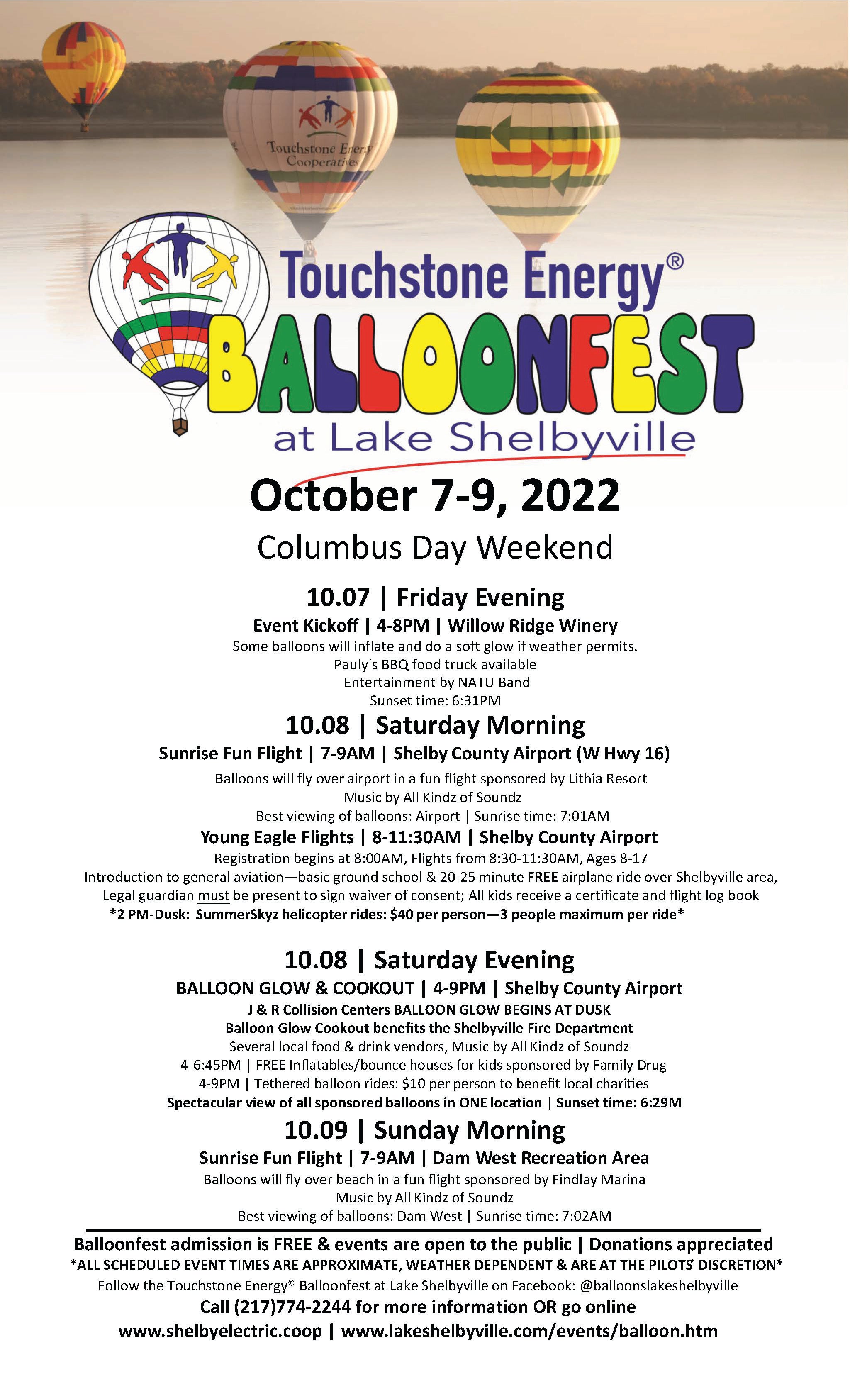 Balloonfest weekend agenda